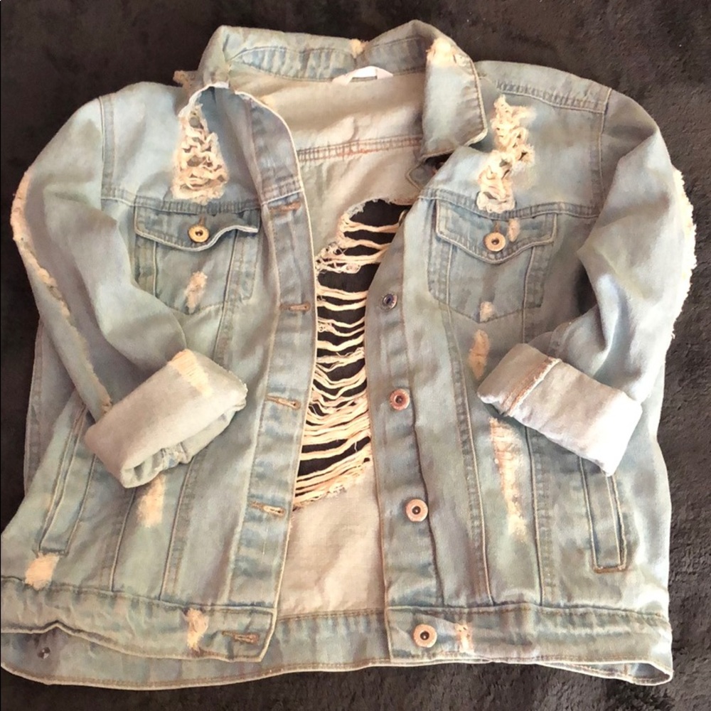 Over sized Jean jacket